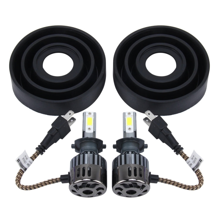 2 PCS H7 32W 2800 LM 6000K Car Auto LED Headlight with 2 COB LED Lamps And Dustproof Cover, DC 9-18V(White Light)