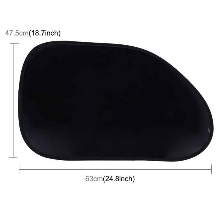 2 PCS Car Auto Sun Shades Side Window Sunshade Cover Block Static Cling Visor Shield, Size: 63cm×47.5cm
