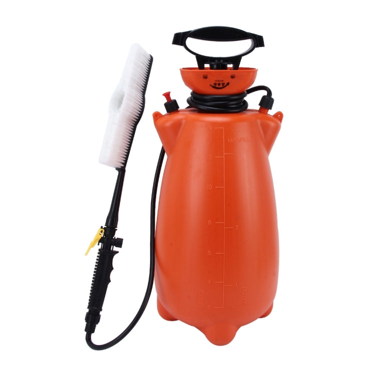 14L Portable Multi-function Car Auto Wash Brush Washing Machine with High-pressure Retractable Long Handle Water Flow Switch and Bottle