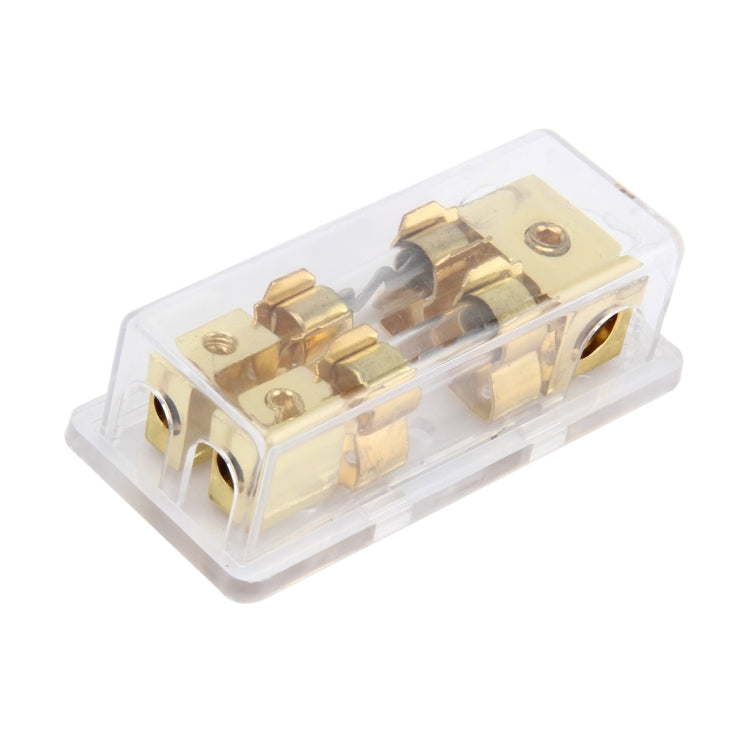 Car Auto 60A 1 in 2 Ways Glass Fuse Holder Blade Fuse Holder for Car Audio Amplifier