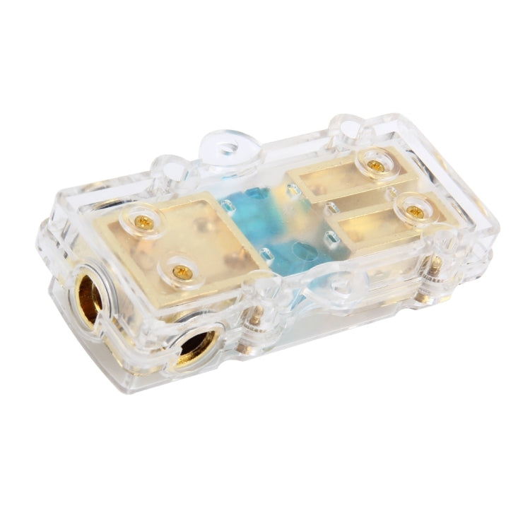 Car Auto 60A 1 in 2 Ways Fuse Holder Blade Fuse Holder for Car Audio Amplifier