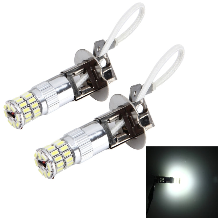 2 PCS H3 5W 450 LM 6000K Car Fog Lights with 38 SMD-3014 LEDs , DC 12V (White Light)