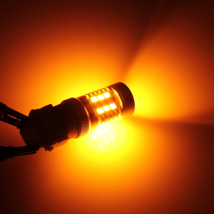 3157 7W 850 LM 6000K White + Yellow Light Day Running Light Turn Signal Light Brake Light with 21 SMD-2835-LED Lamps and 7 SMD-3030-LED Lamps. DC 12V