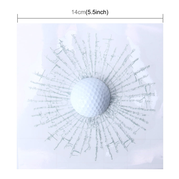 Creative 3D Deco Sport Golf Balls Car Window Crack Decal Sticker