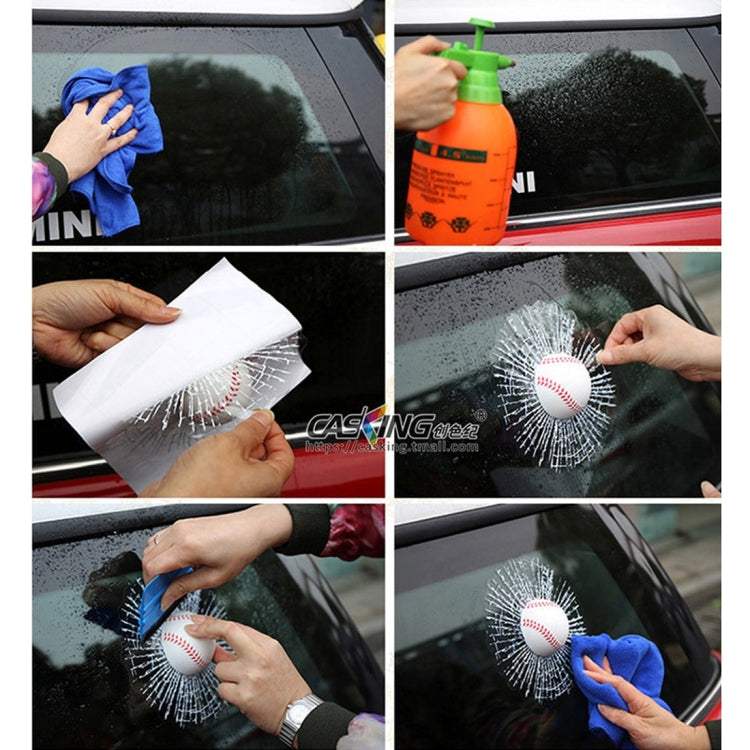 Creative 3D Deco Sport Golf Balls Car Window Crack Decal Sticker