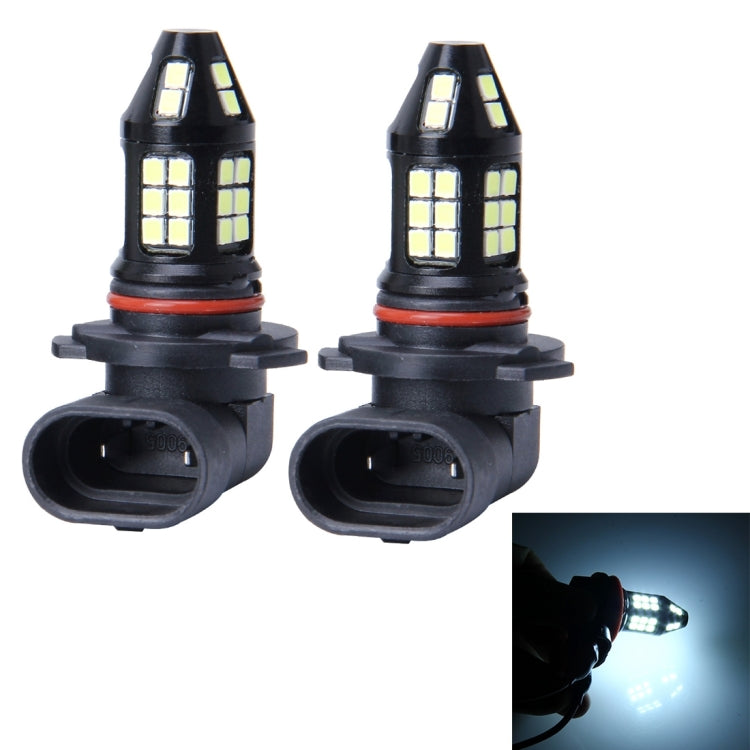 2 PCS 9005 10W 650 LM 6000K Car Fog Lights with 40 SMD-3030 LED Lamps, DC 12V (White Light)