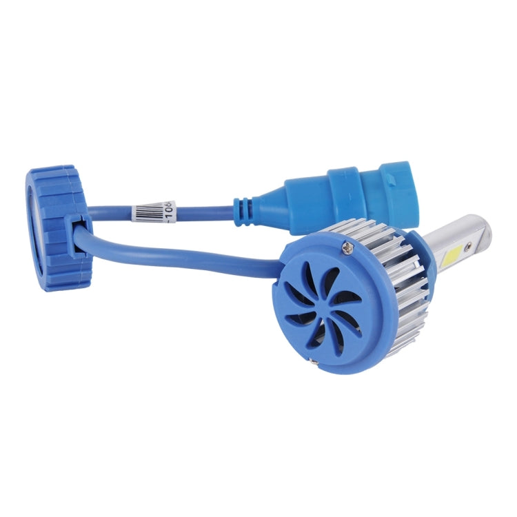 2 PCS 9005 24W 2600lm 6000K Car LED Headlight with 2 COB Lamps, DC 9-30V(White Light)