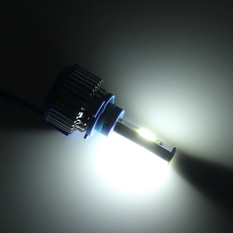 2 PCS 9005 24W 2600lm 6000K Car LED Headlight with 2 COB Lamps, DC 9-30V(White Light)