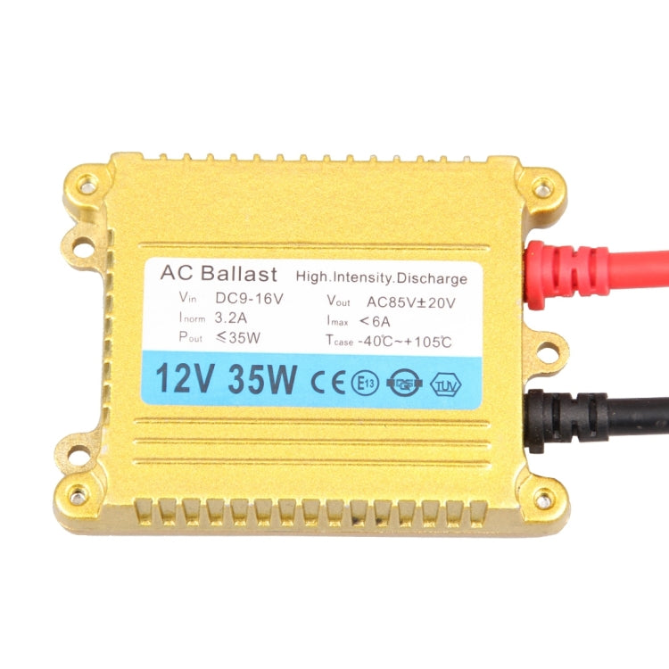 Car Auto Universal 35W 12V Replacement Slim Quick Start HID Xenon Light AC Ballast for All Bulb Base Sizes