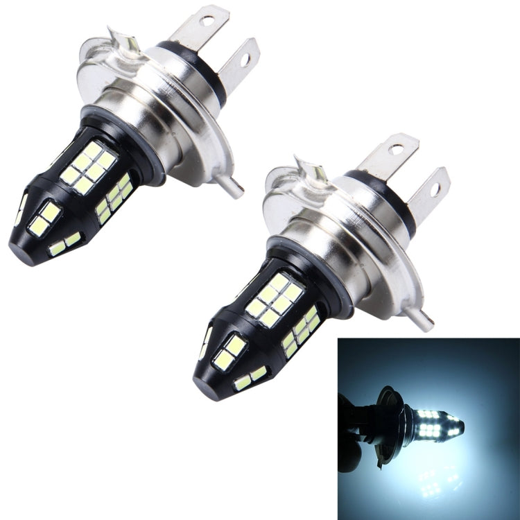 2 PCS H4 10W 650 LM 6000K Car Fog Lights with 40 SMD-3030 LED Lamps, DC 12V (White Light)