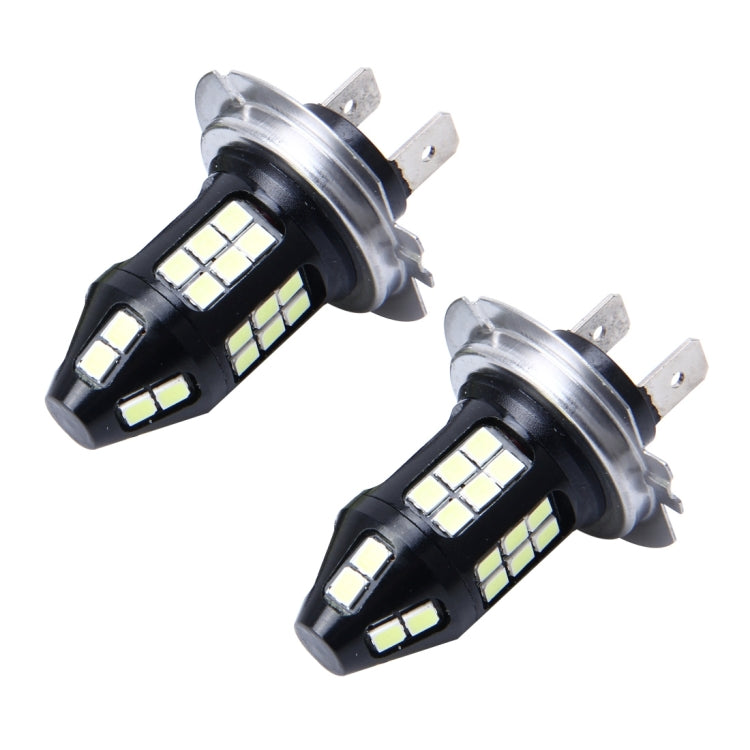 2 PCS H7 10W 650 LM 6000K Car Fog Lights with 40 SMD-3030 LED Lamps, DC 12V(White Light)