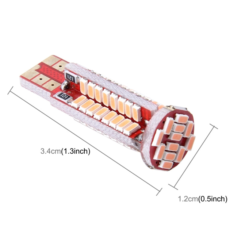 2 PCS T10 3W Error-Free Car Clearance Light with 76 SMD-3014 LED Lamp, DC 12V