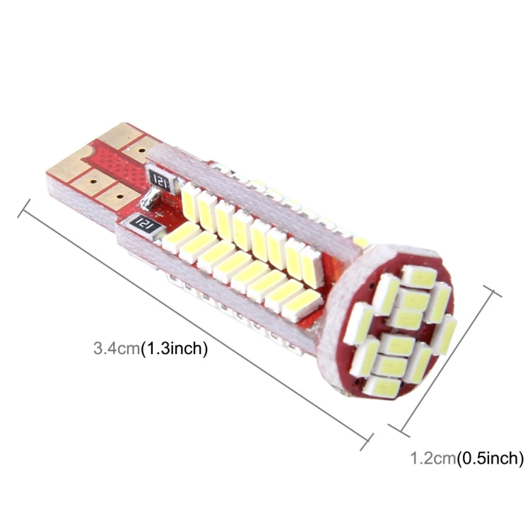 2 PCS T10 3W Error-Free Car Clearance Light with 76 SMD-3014 LED Lamp, DC 12V