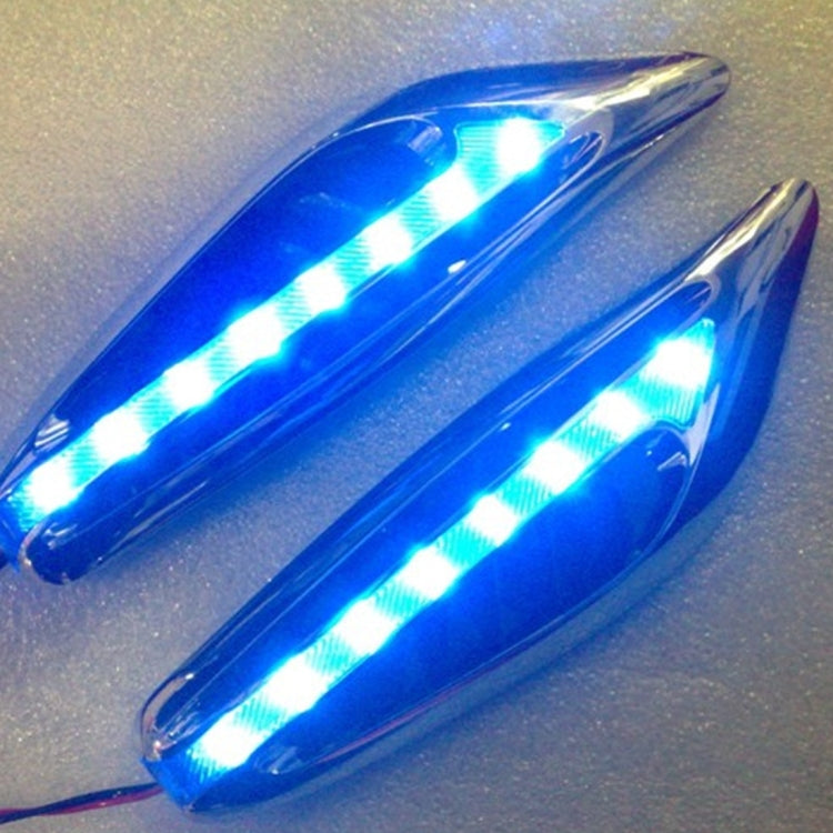 2 PCS 3W Universal Car Auto Blade Shape Fender Side Turn Signal Light with 23 LED Lamps, DC 12V