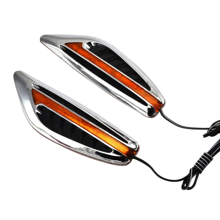 2 PCS 3W Universal Car Auto Blade Shape Fender Side Turn Signal Light with 23 LED Lamps, DC 12V