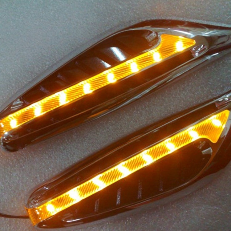 2 PCS 3W Universal Car Auto Blade Shape Fender Side Turn Signal Light with 23 LED Lamps, DC 12V