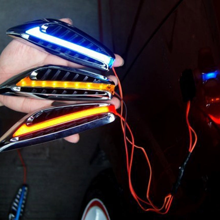 2 PCS 3W Universal Car Auto Blade Shape Fender Side Turn Signal Light with 23 LED Lamps, DC 12V