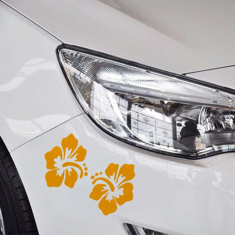 5 PCS Chrysanthemum Shape Plastic Car Free Sticker