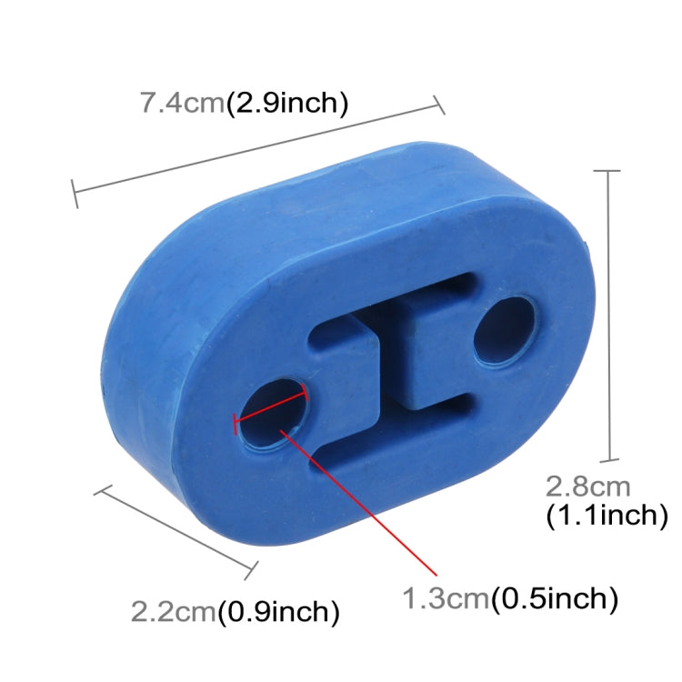 Universal Car Two Holes Adjustable Rubber Mounting Bracket Exhaust Tube Hanging Rubber Tube Car Exhaust Pipe Hanging Shackle Hanging Exhaust Hanging From Ear