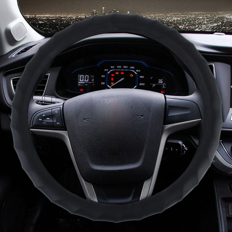 Distorted Lines Texture Universal Rubber Car Steering Wheel Cover Sets Four Seasons General