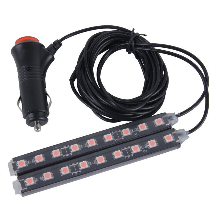 2 in 1 4.5W 18 SMD-5050-LEDs RGB Car Interior Floor Decoration Atmosphere Neon Light Lamp, DC 12V