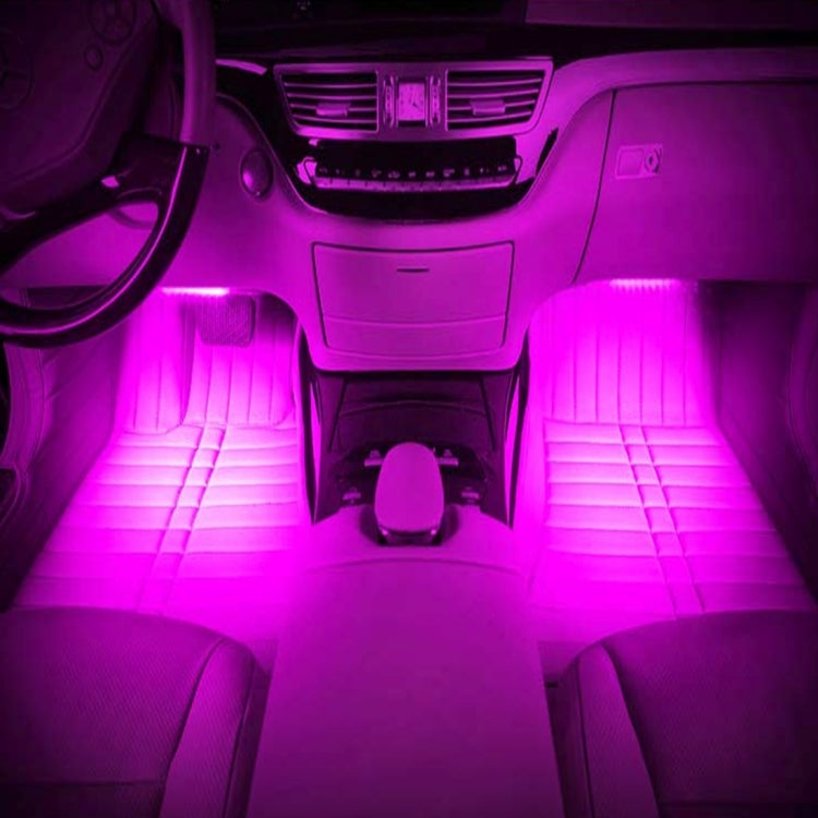 2 in 1 4.5W 18 SMD-5050-LEDs RGB Car Interior Floor Decoration Atmosphere Neon Light Lamp, DC 12V