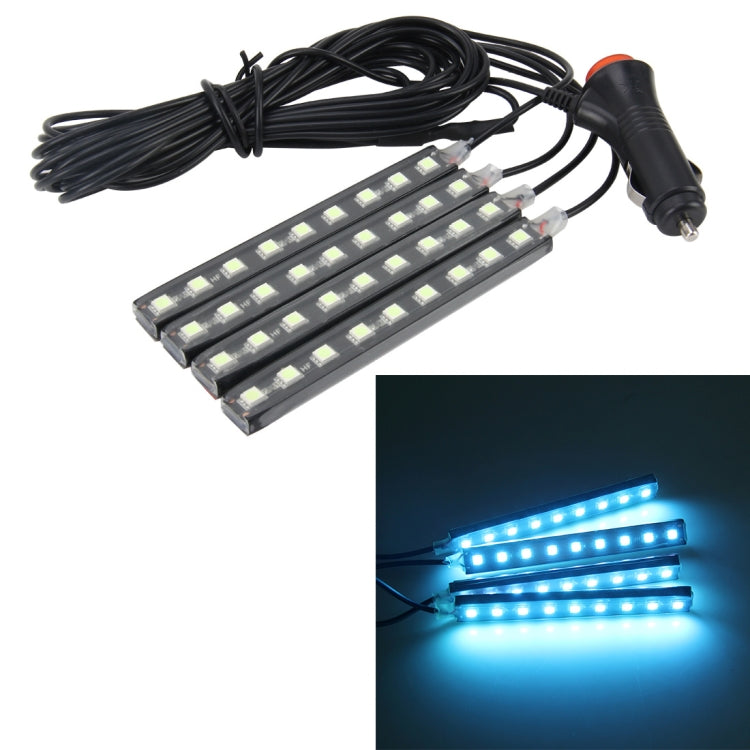 4 in 1 4.5W 36 SMD-5050-LEDs RGB Car Interior Floor Decoration Atmosphere Neon Light Lamp, DC 12V
