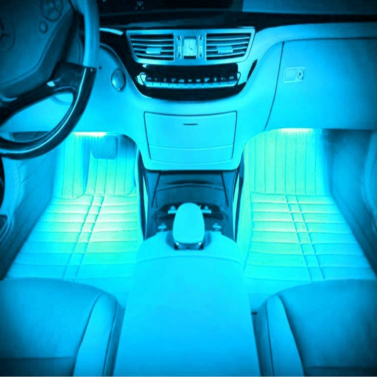 4 in 1 4.5W 36 SMD-5050-LEDs RGB Car Interior Floor Decoration Atmosphere Neon Light Lamp, DC 12V