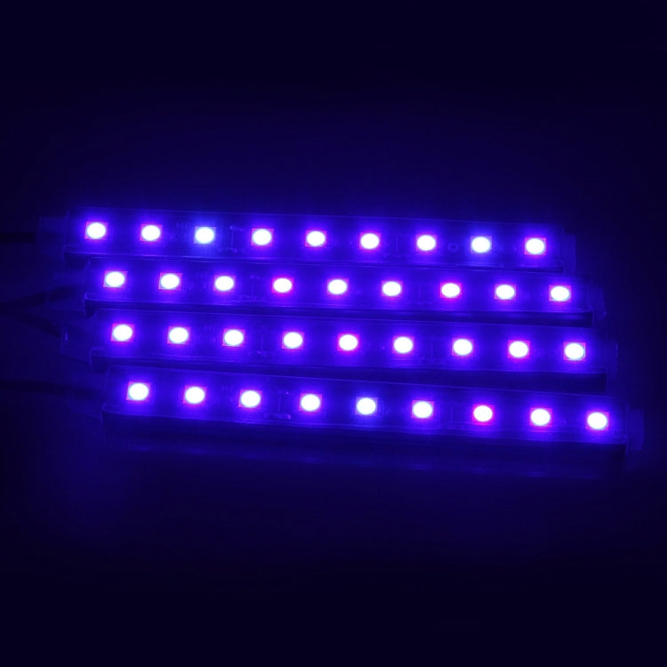 4 in 1 4.5W 36 SMD-5050-LEDs RGB Car Interior Floor Decoration Atmosphere Neon Light Lamp, DC 12V