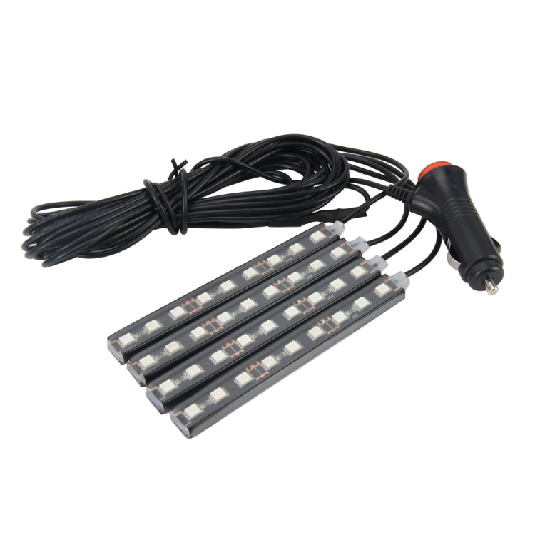 4 in 1 4.5W 36 SMD-5050-LEDs RGB Car Interior Floor Decoration Atmosphere Neon Light Lamp, DC 12V