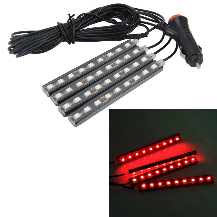 4 in 1 4.5W 36 SMD-5050-LEDs RGB Car Interior Floor Decoration Atmosphere Neon Light Lamp, DC 12V