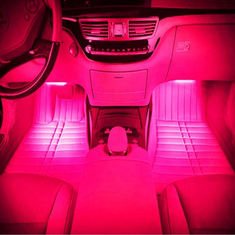 4 in 1 4.5W 36 SMD-5050-LEDs RGB Car Interior Floor Decoration Atmosphere Neon Light Lamp, DC 12V