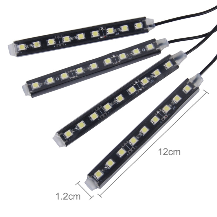 4 in 1 4.5W 36 SMD-5050-LEDs RGB Car Interior Floor Decoration Atmosphere Neon Light Lamp, DC 12V