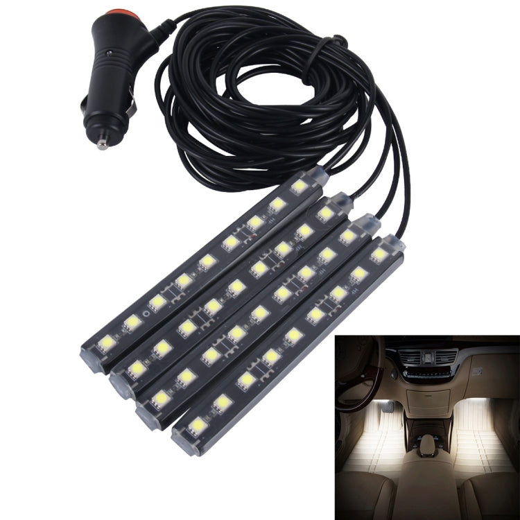4 in 1 4.5W 36 SMD-5050-LEDs RGB Car Interior Floor Decoration Atmosphere Neon Light Lamp, DC 12V