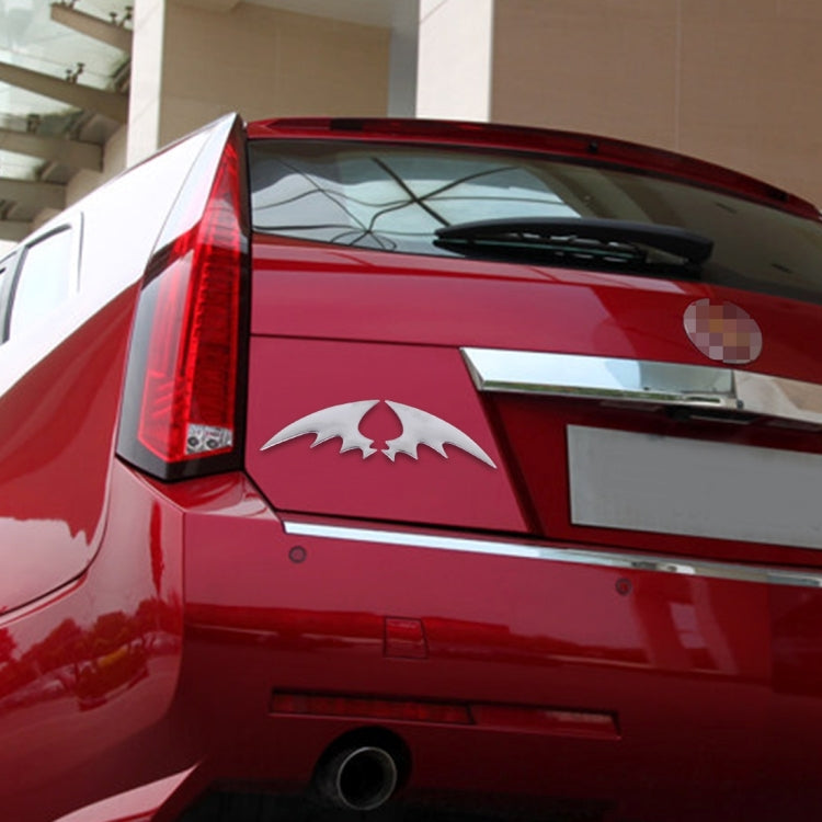 4 PCS Bat Wings Shape Shining Metal Car Free Sticker