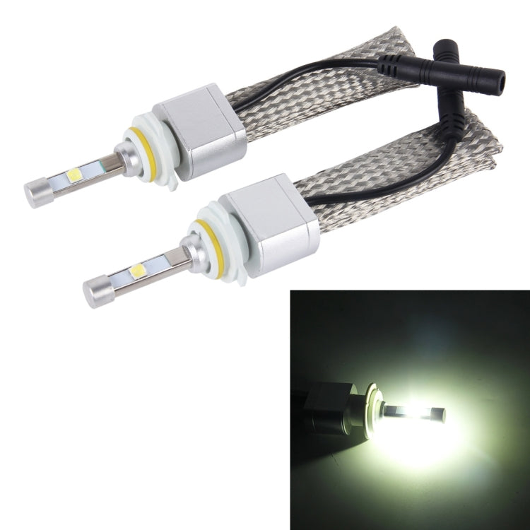 2 PCS 9006 45W 5500lm 6000K Car LED Headlight with 2 CREE Lamps And Scattered Hotline, DC 8-32V(White Light)