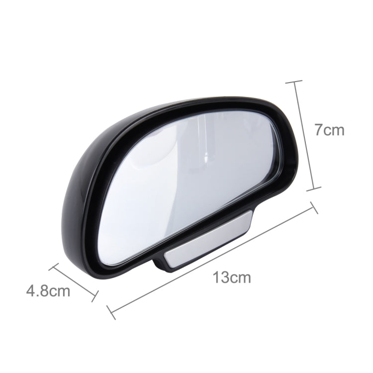 3R-092 Car Blind Spot Right Rear View Wide Angle Adjustable Mirror(Black)