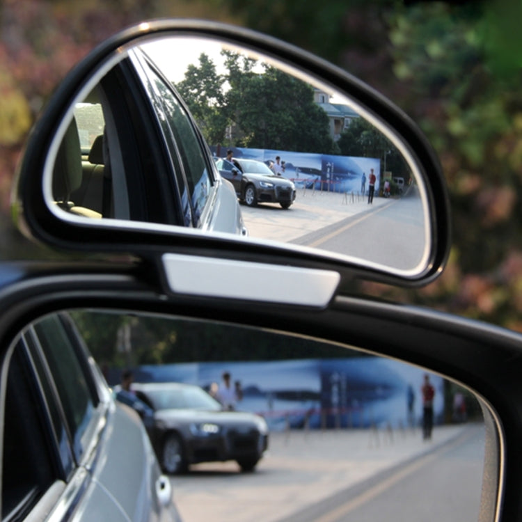 3R-092 Car Blind Spot Right Rear View Wide Angle Adjustable Mirror(Black)