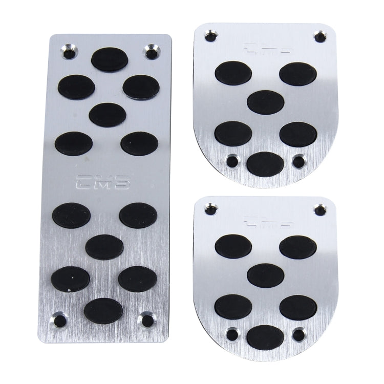 3 PCS Universal Stainless Steel Car Safety Manual Brake Pedals Pads
