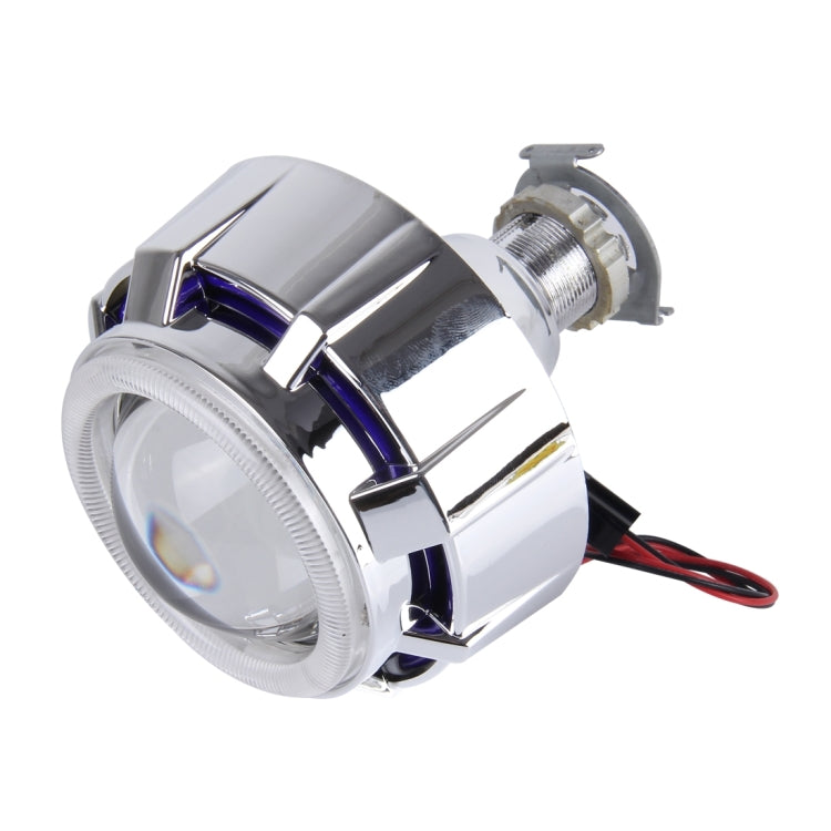 2 PCS H1 2.5 inch 12V Bi-Xenon Projector Lens Headlight Kit with Exquisite Angle Eyes Decoration