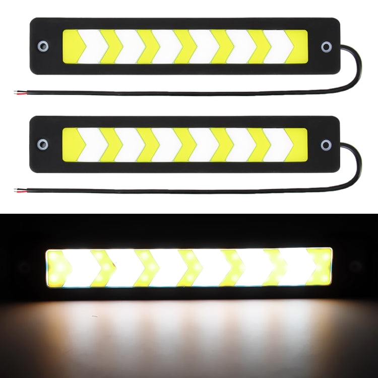 2 PCS 6W LED COB LEDs Daytime Running Lights Lamps, DC 12V