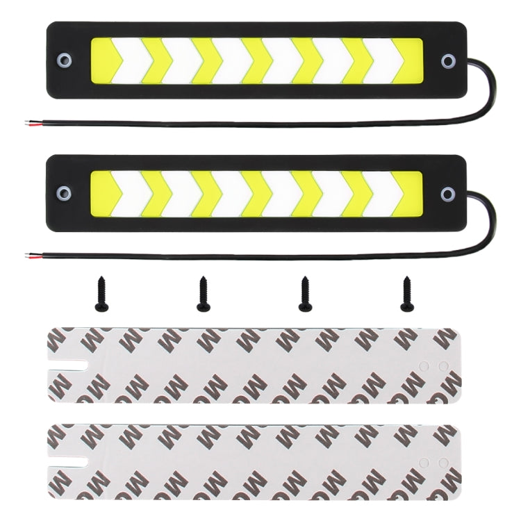 2 PCS 6W LED COB LEDs Daytime Running Lights Lamps, DC 12V