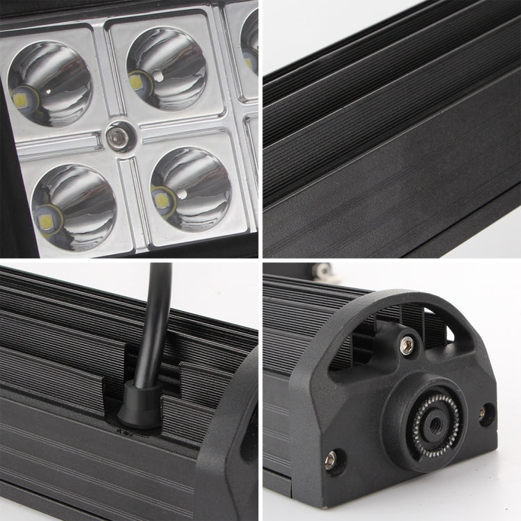 13 inch 2 Rows 28W 6000K IP67 Car Boat Marine Work Lights Spotlight LED Bulbs, DC 10-30V