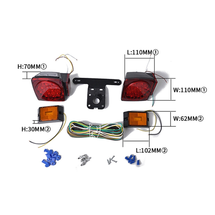 DC 12V IP65 Car LED SMD-5050 Rear Lights Set for Trailer / Truck
