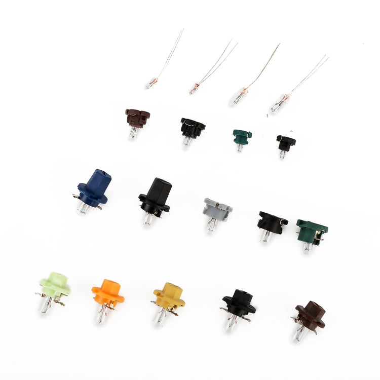 180 PCS 0.6W DC 12V Wedge Instrument Panel Light Set Dashboard Gauge Cluster Indicator Lamp Bulb