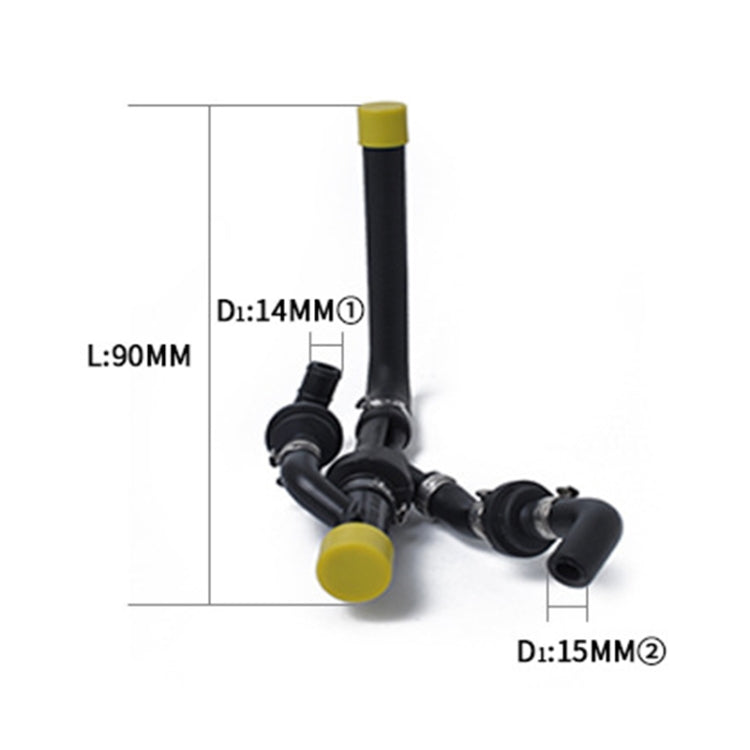 Vacuum Check Valve + Breather Hose Pipe 058133784AF for Volkswagen Passat B5 / Audi A4 A6 / Skoda 1.8T