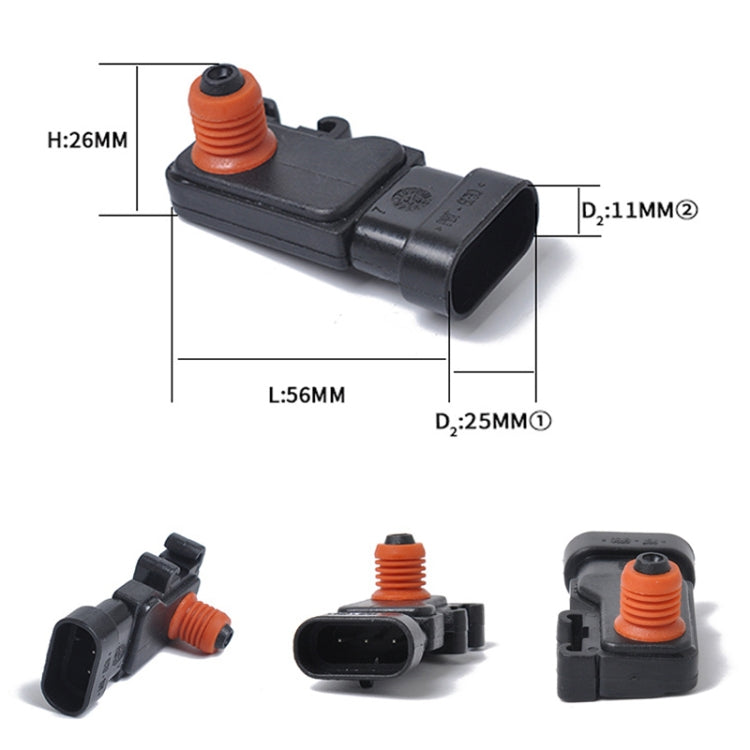 Car Intake Manifold Absolute Pressure Sensor MAP Sensor 16212460 for Buick / Chevrolet / Daewoo
