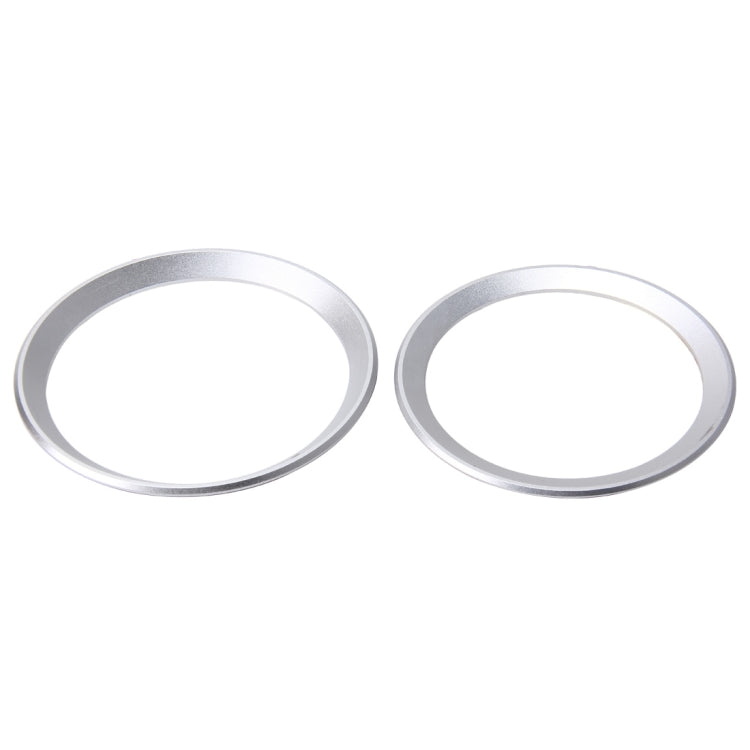 2 PCS/Set Zinc Alloy Steering Wheel Decoration Ring Sticker Logo Car Styling Modification Car Front Logo Ring Decoration Rear Cover Trim Hood Emblem Rings for BMW 3 Series