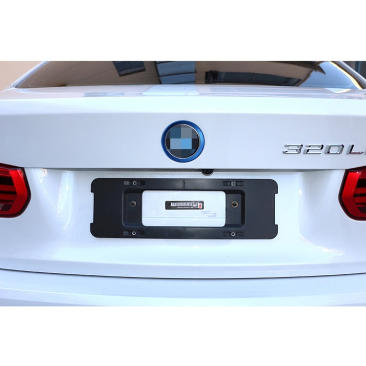 2 PCS Car Logo Decorative Circle Steering Wheel Decoration Ring Sticker Logo Car Styling Modification Car Front Logo Ring Decoration Rear Cover Trim Hood Emblem Rings for BMW 5 Series