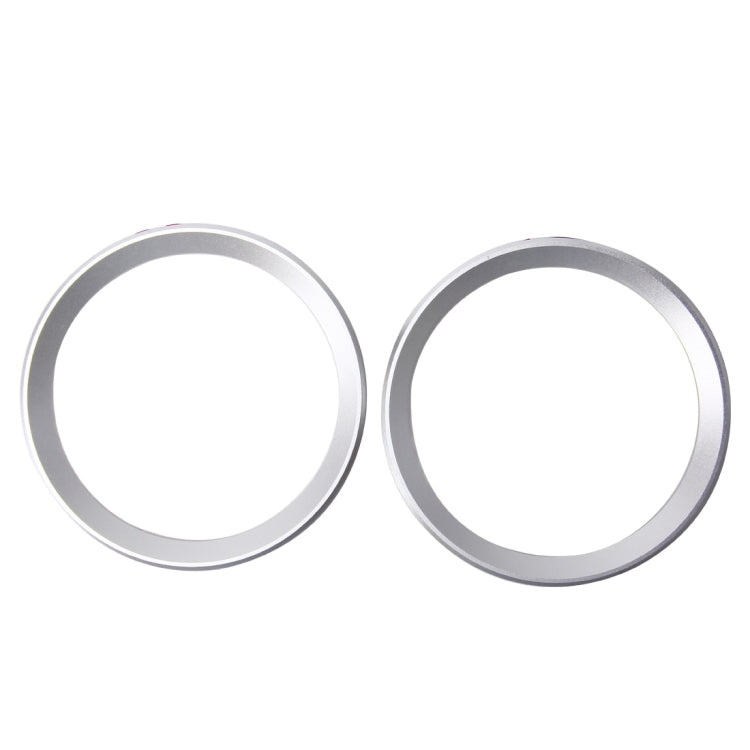2 PCS Car Logo Decorative Circle Steering Wheel Decoration Ring Sticker Logo Car Styling Modification Car Front Logo Ring Decoration Rear Cover Trim Hood Emblem Rings for BMW 5 Series